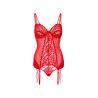 Bustier Porte-Jarretelles Lace Cami Rouge