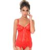 Bustier Porte-Jarretelles Lace Cami Rouge