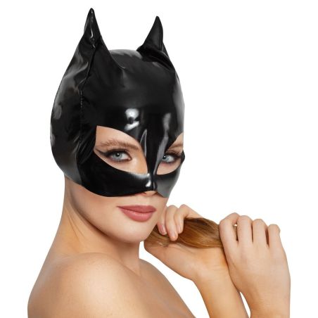 Masque Chat en Vinyle Cat Mask Noir