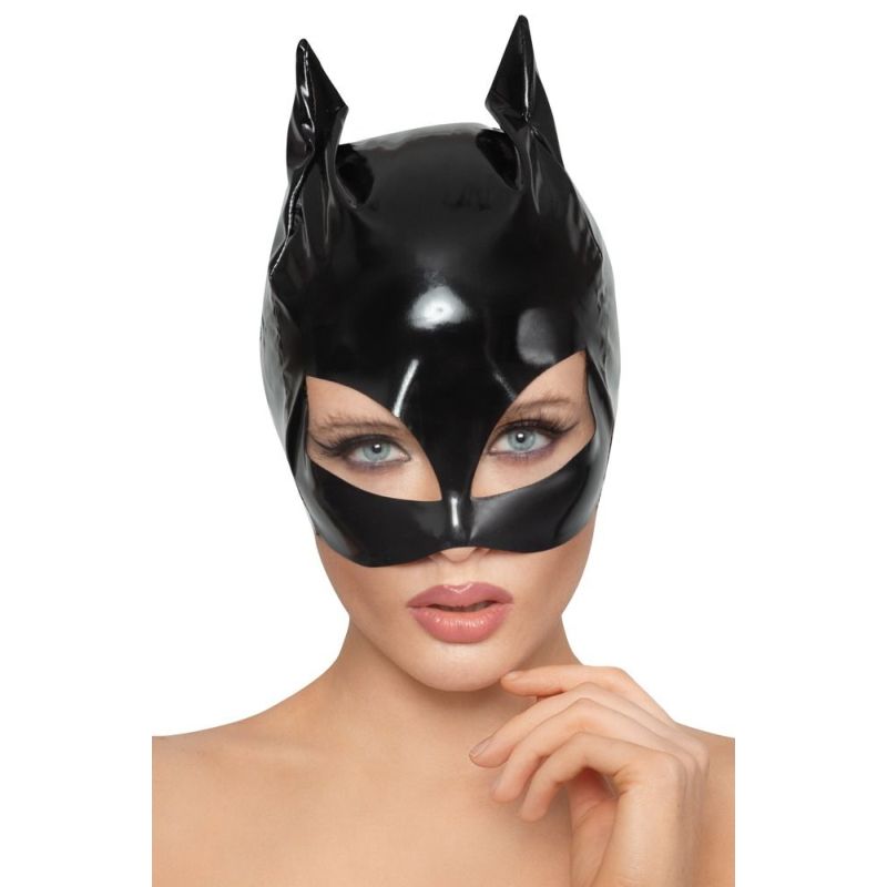 Masque Chat en Vinyle Cat Mask Noir