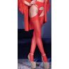 Collant effet Porte-jarretelles Mina - Rouge