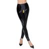 Legging Vinyl Crotch Noir